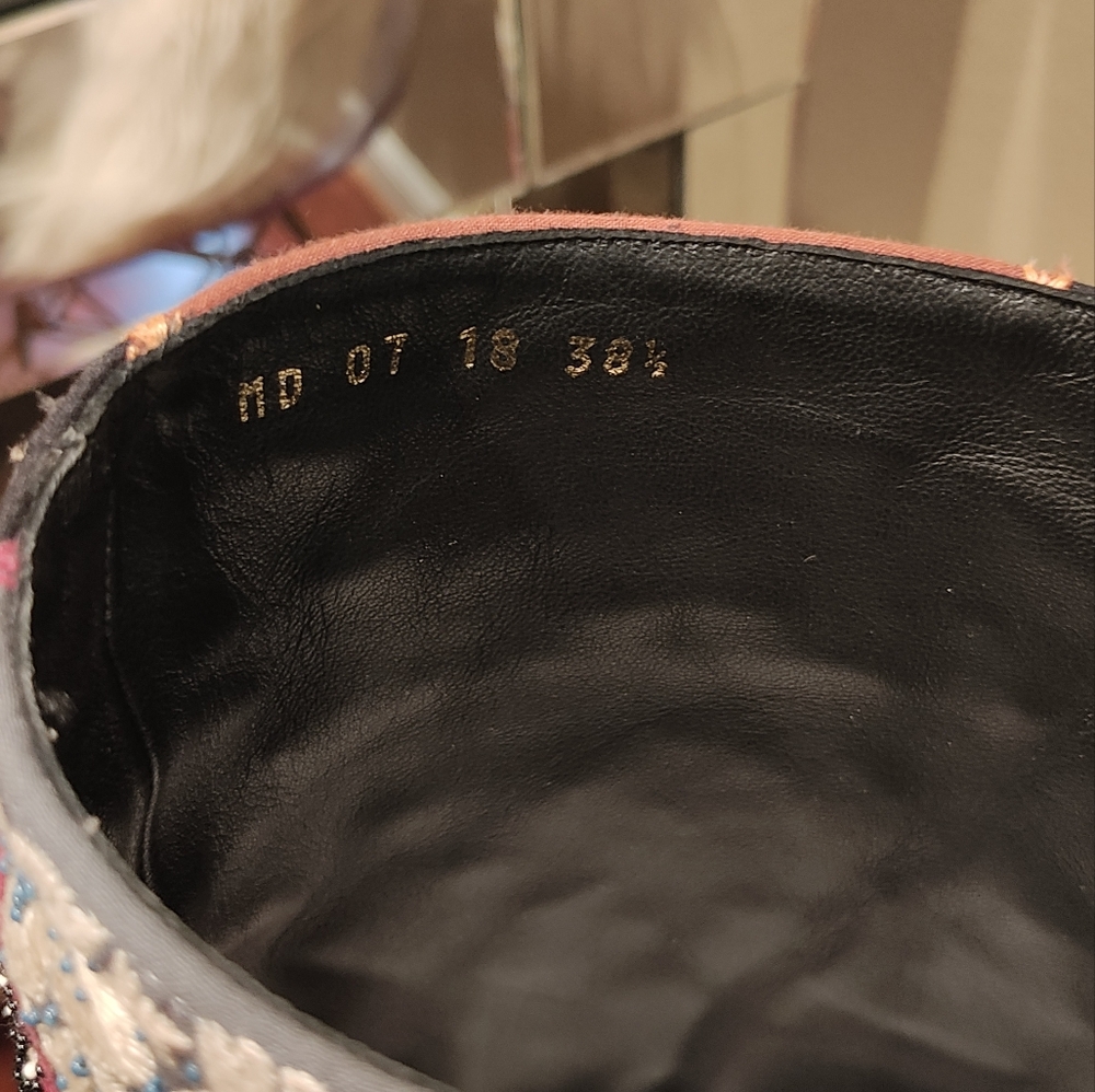 *SOLD*CHRISTIAN DIOR BEADED BOOTS - Picture 15 of 16